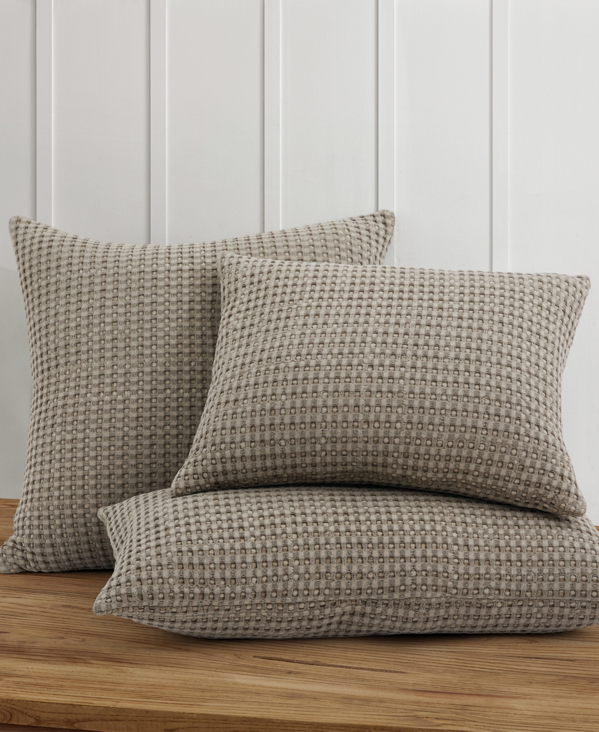 Levtex Mills Waffle Textured Decorative Pillow, 14" X 18"