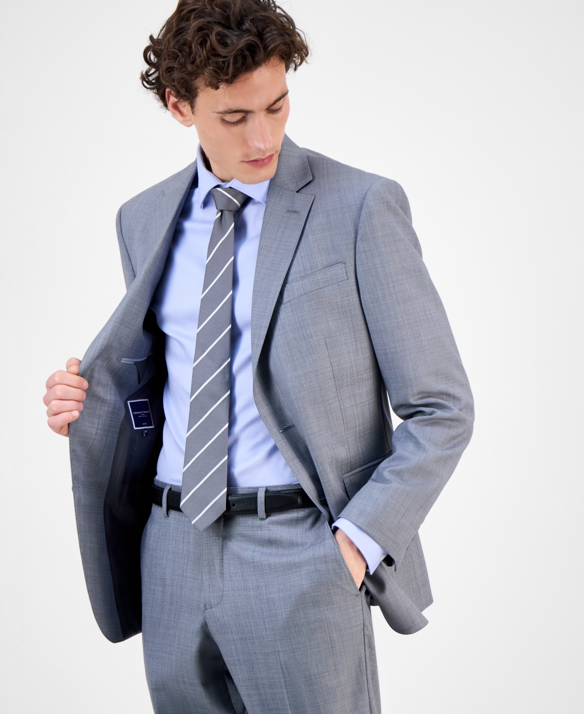 CHARLES TYRWHITT MEN'S CLASSIC-FIT SUIT SEPARATES JACKET 