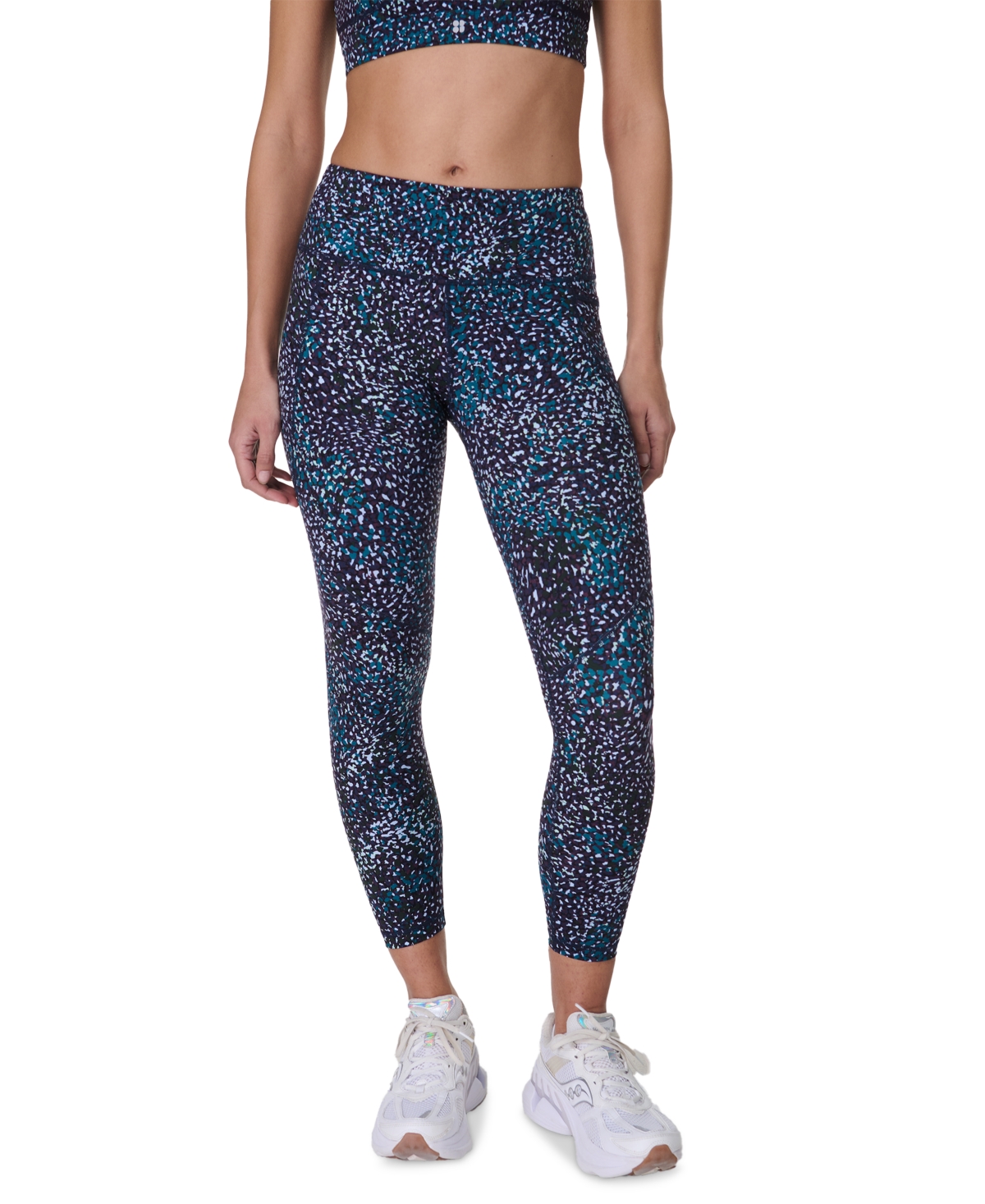 SWEATY BETTY WOMEN'S POWER PRINTED 7/8-LENGTH WORKOUT LEGGINGS 