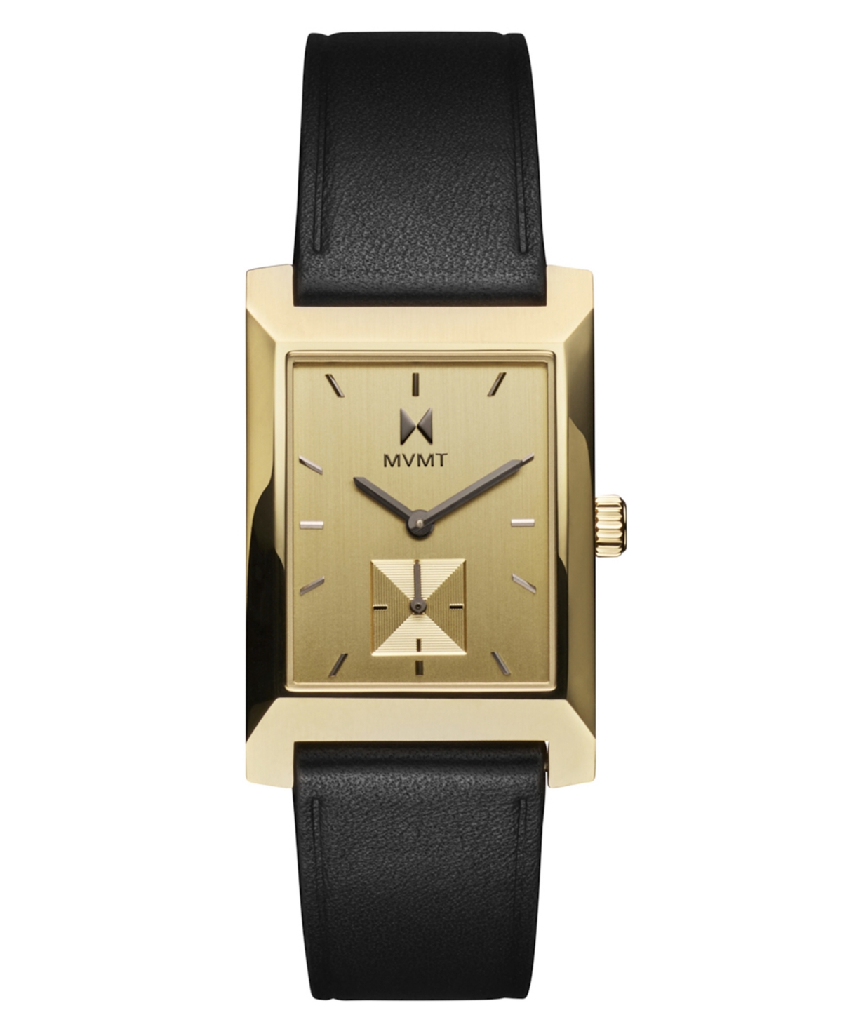 Men's Newporter Black Leather Strap Watch, 28mm - Black