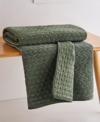 Velvet Stitch Reversible Quilted Throw, 50" x 60"