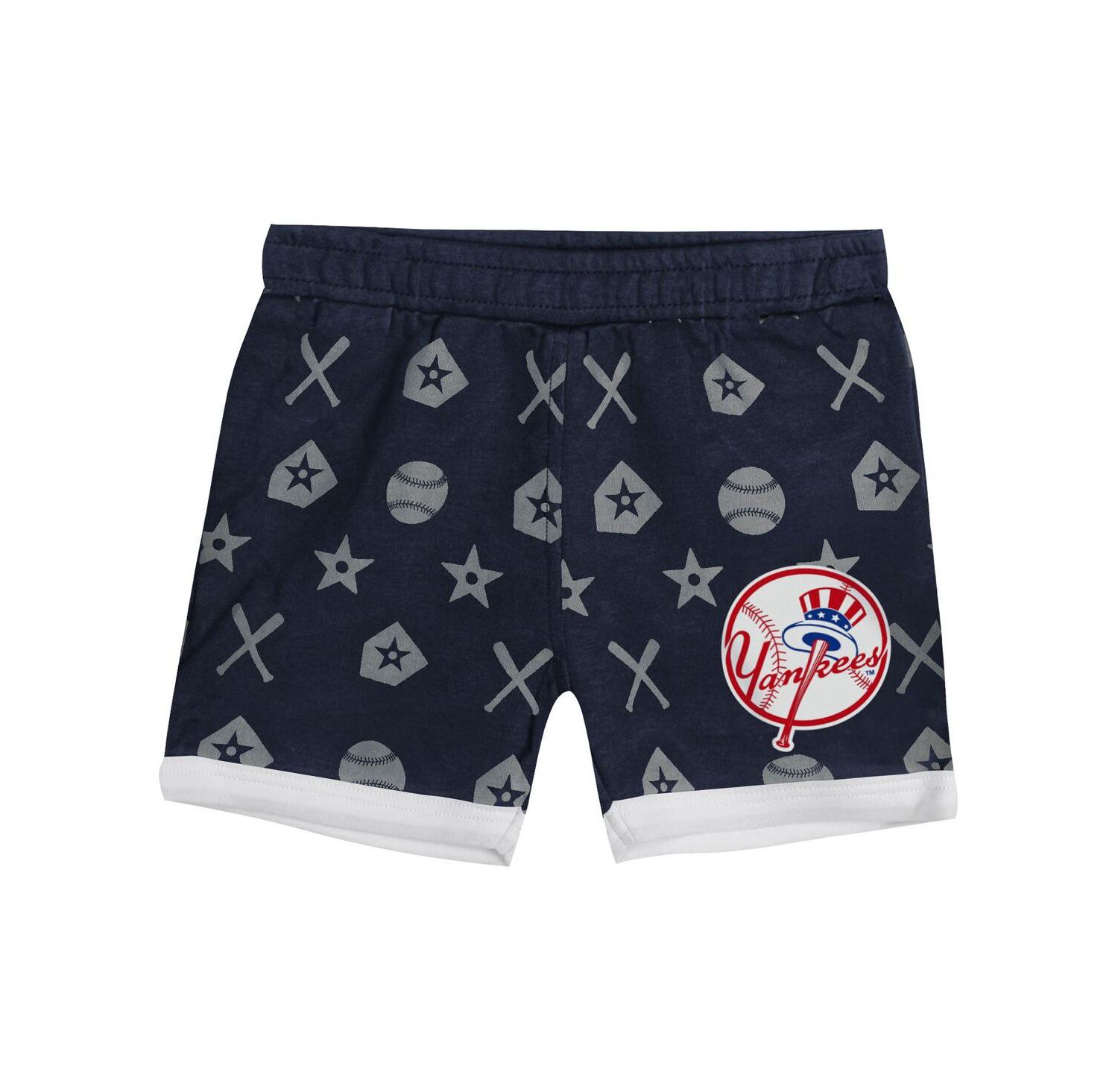 Baby Boys and Girls 2-Piece Navy New York Yankees On Deck Diaper Cover Set