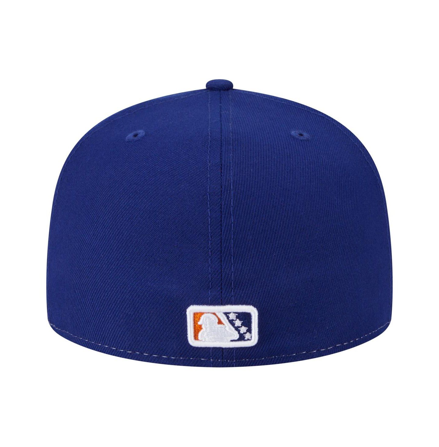 Мужская кепка New Era White/Orange Durham Bulls Authentic Collection 59FIFTY Hat — фото 2
