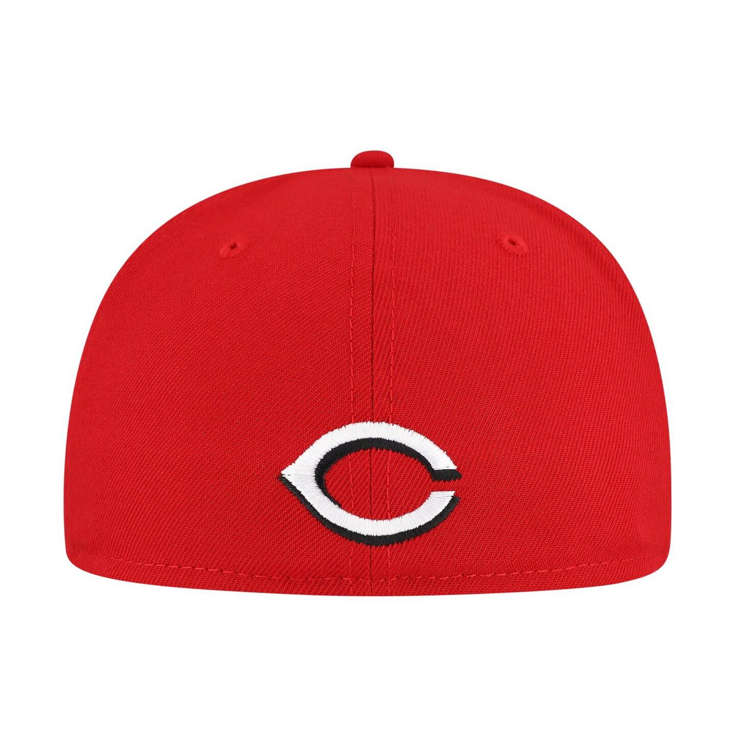 Мужская кепка New Era Red Cincinnati Reds Ransom 59FIFTY Hat — фото 3