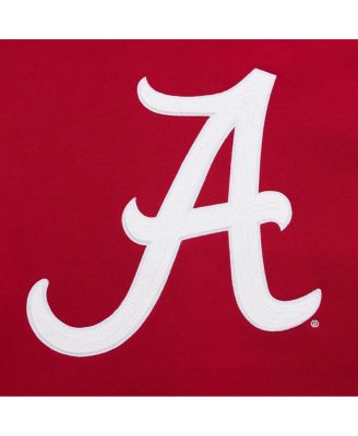 Men's Crimson Alabama Crimson Tide Chainstitch Fleece Pullover Hoodie