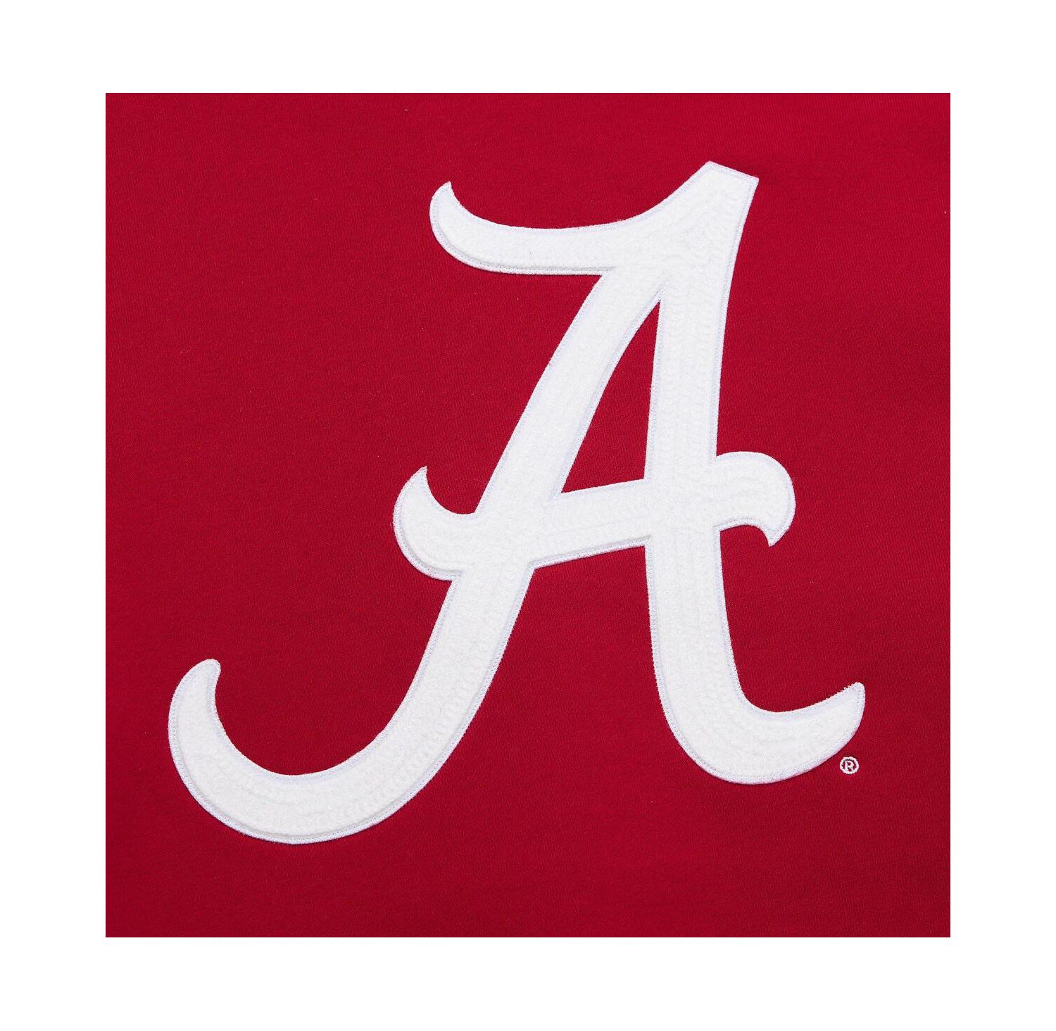 Men's Crimson Alabama Crimson Tide Chainstitch Fleece Pullover Hoodie