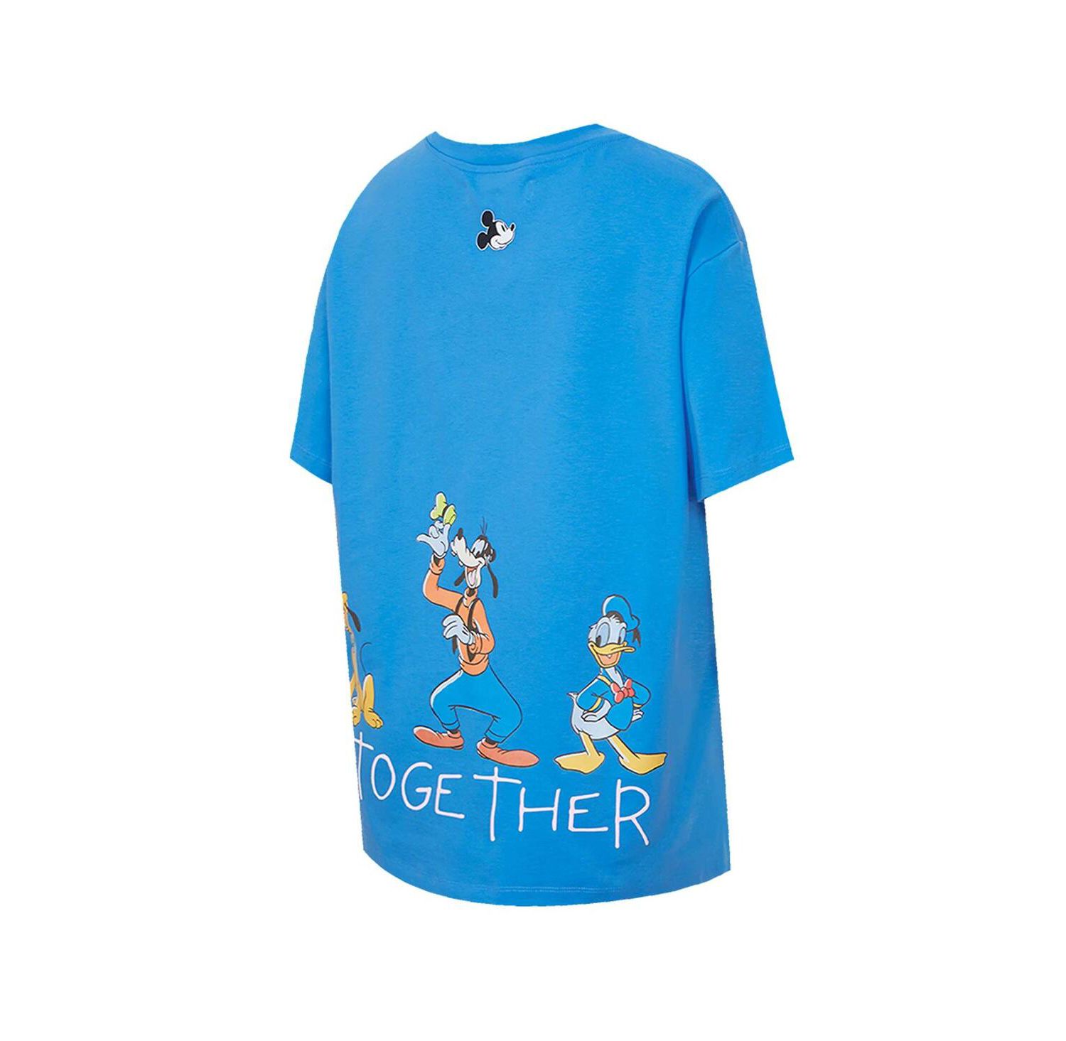 Women's Blue Mickey Friends Always Together Boyfriend T-Shirt
