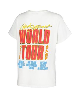 Women's White Rod Stewart 1978/79 World Tour Graphic T-Shirt