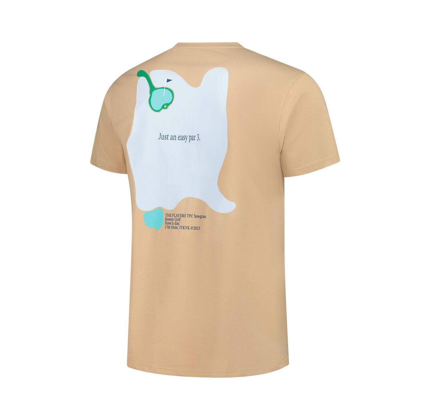 Men's Gold THE PLAYERS Just an Easy Par 3 T-Shirt