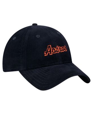 Women's Navy Houston Astros Corduroy 9TWENTY Adjustable Hat