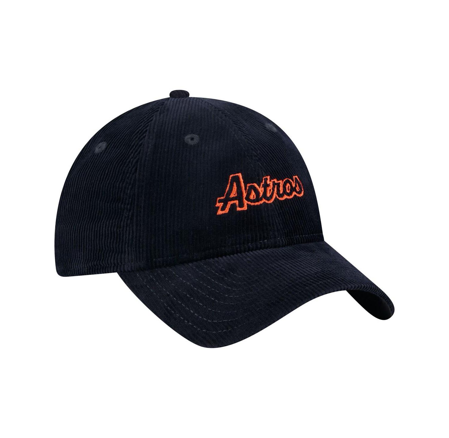 Women's Navy Houston Astros Corduroy 9TWENTY Adjustable Hat