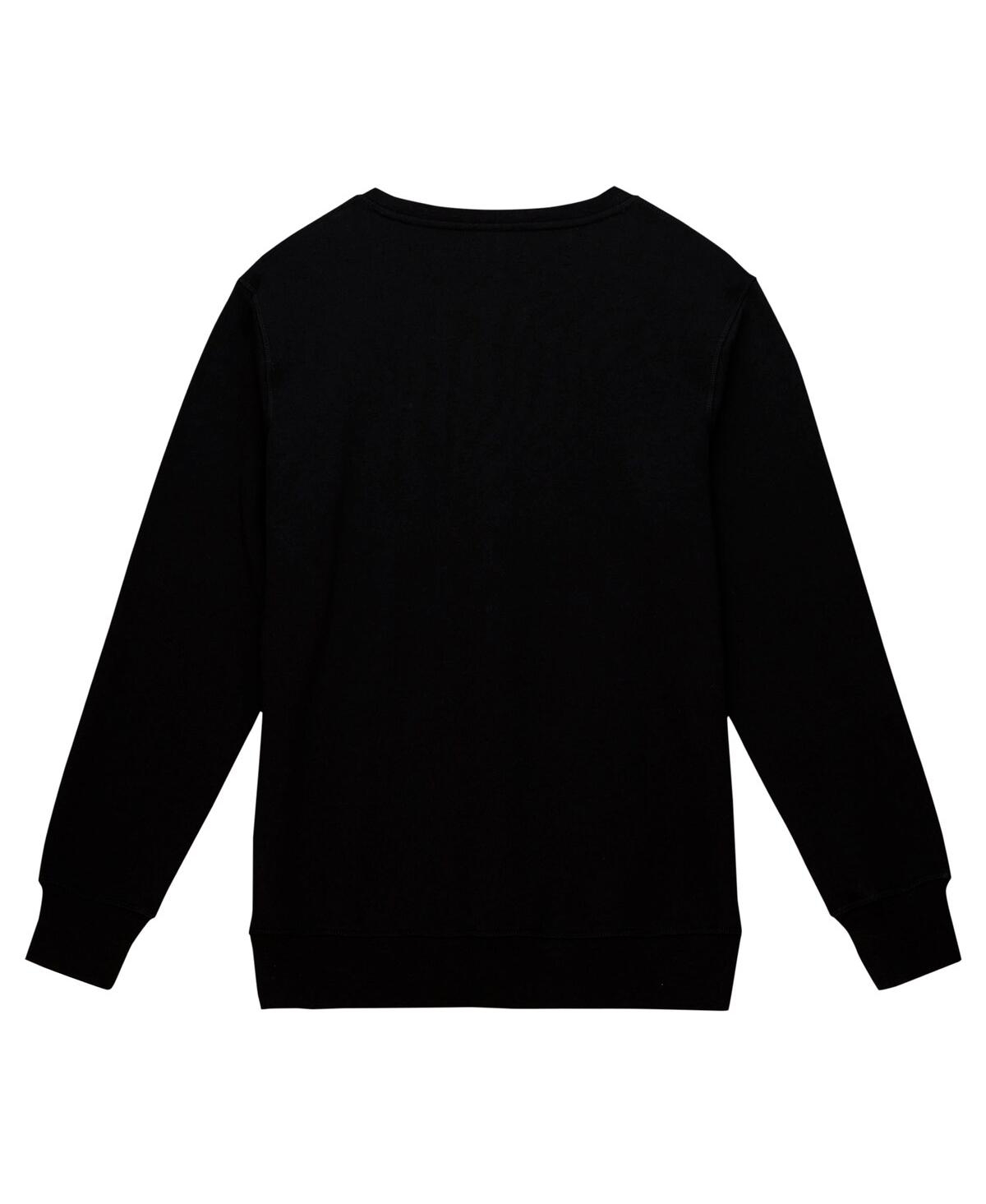 Mitchell & Ness Black Seattle Seahawks Basic Fleece Pullover Sweatshirt In Black