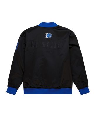 Men's Black Orlando Magic Hardwood Classics Team OG 3.0 Lightweight Satin Full-Snap Jacket