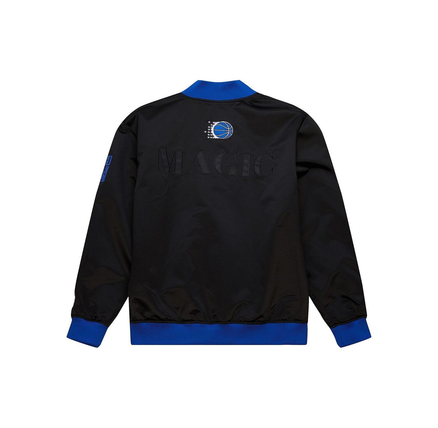 Men's Black Orlando Magic Hardwood Classics Team OG 3.0 Lightweight Satin Full-Snap Jacket