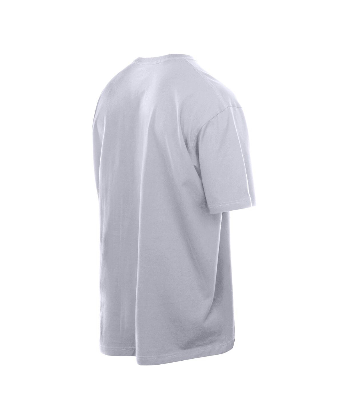 New Era Men's White Los Angeles Lakers Throwback Prep Oversized T-shirt In White