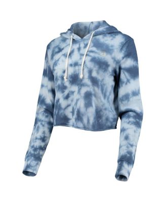 Women's Heathered Royal THE PLAYERS Tie-Dye Cropped Pullover Hoodie