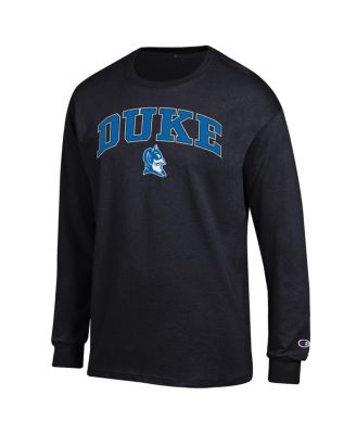 Men's&nbsp;Black Duke Blue Devils Arch Over Logo Long Sleeve T-Shirt