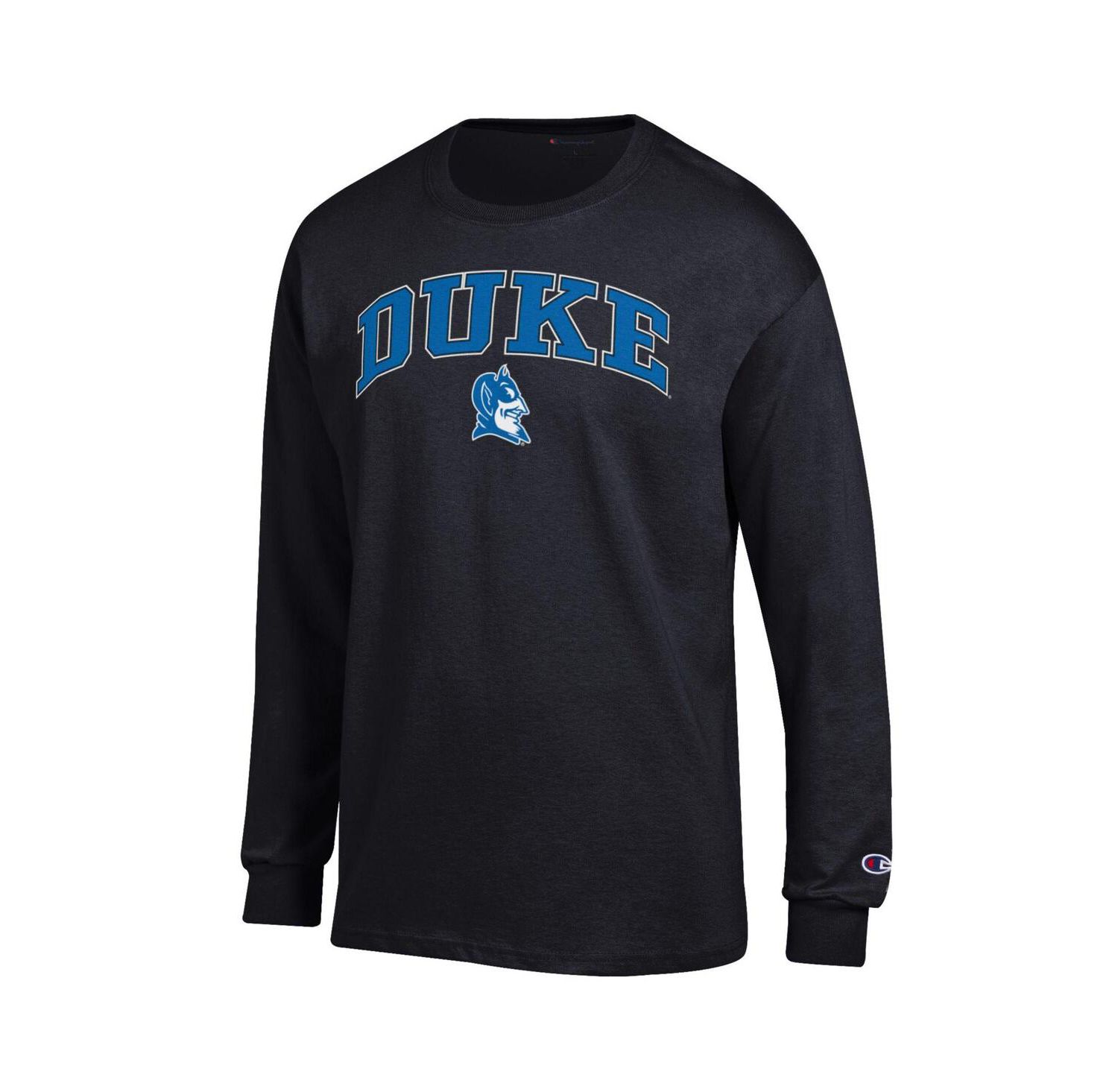 Men's Royal Duke Blue Devils Arch Over Logo Long Sleeve T-Shirt