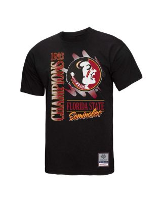 Men's Black Florida State Seminoles Retro Brush Mineral Wash T-Shirt