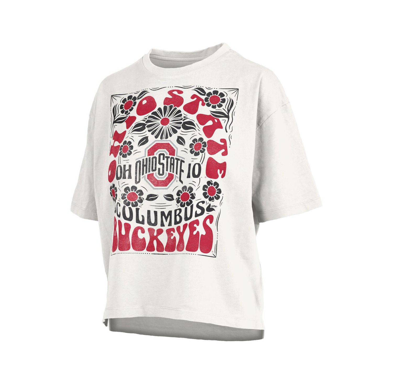 Women's White Ohio State Buckeyes Harmony Oversized T-Shirt