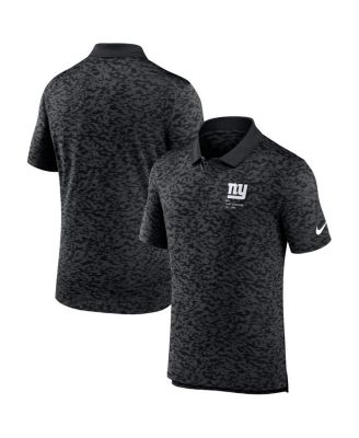 Nike - Men's Black New York Giants Pique Fashion Performance Polo Shirt
