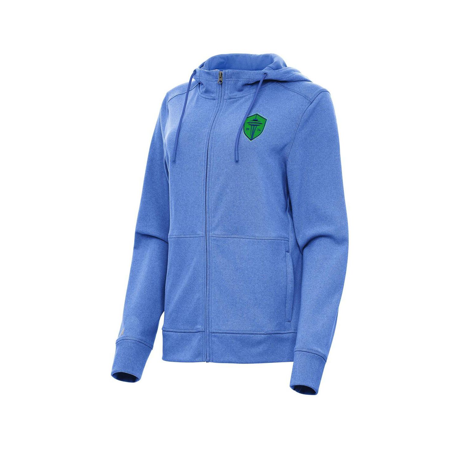 Women's Heather Royal Seattle Sounders FC Seeker Full-Zip Hoodie