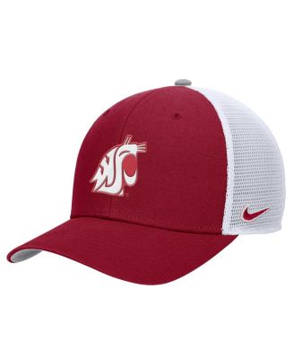 Nike - Men's Crimson Washington State Cougars Rise Adjustable Trucker Hat