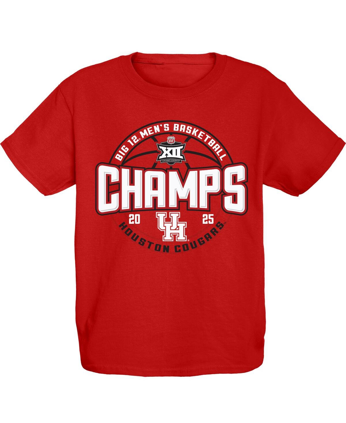 Shop Blue 84 Big Boys And Girls Red Houston Cougars 2025 Big 12 Men's Basketball Conference Tournament Champions 