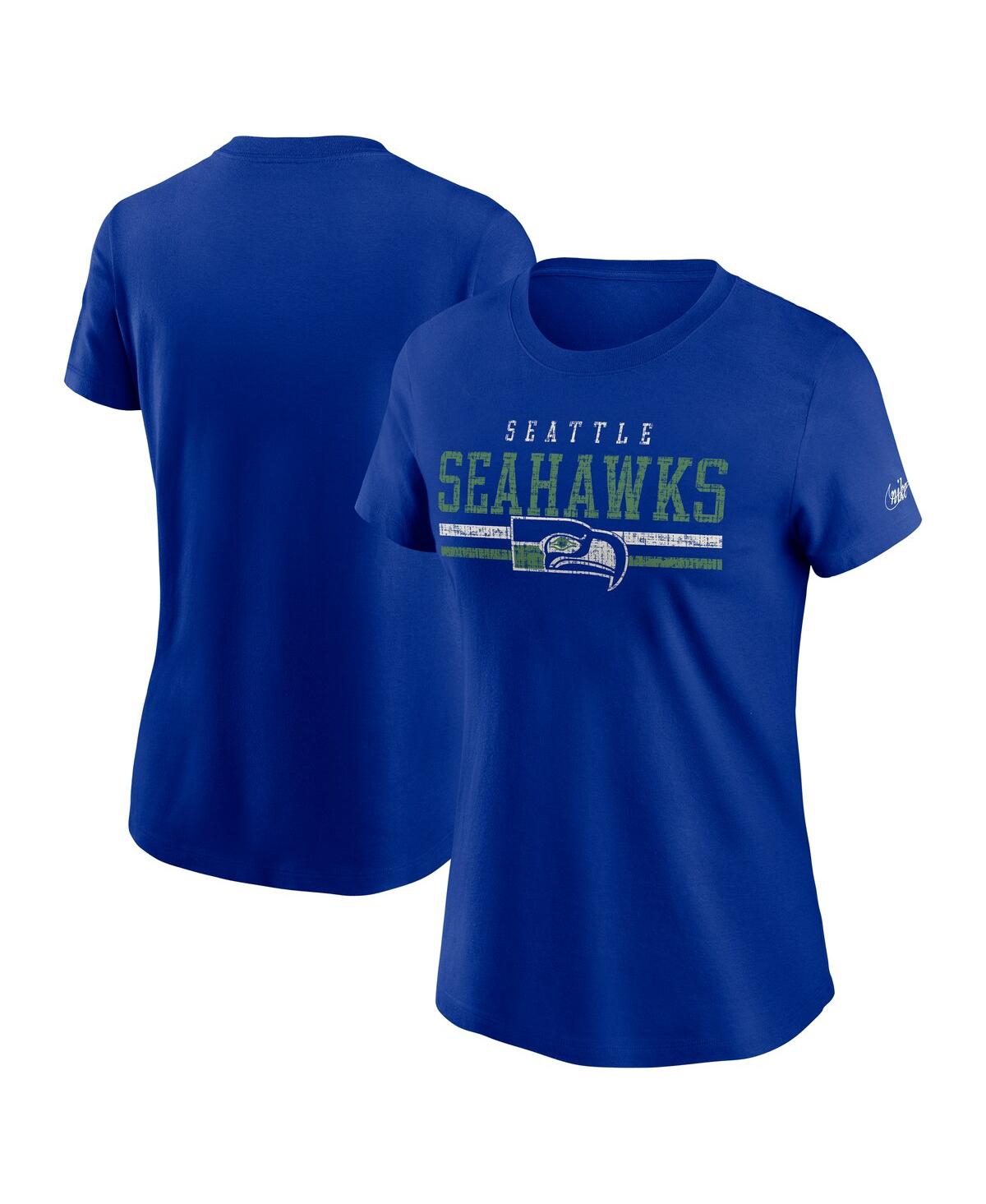 Nike Women's Royal Seattle Seahawks Historic T-shirt In Royal
