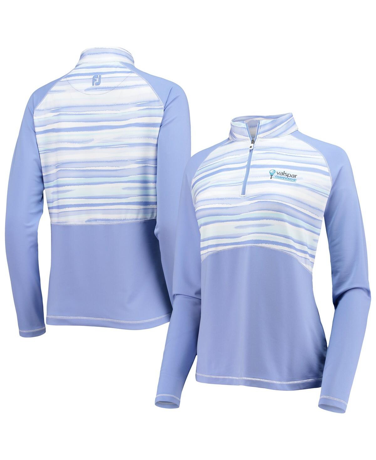 Women's Purple Valspar Championship Watercolor Raglan Half-Zip Top - Purple