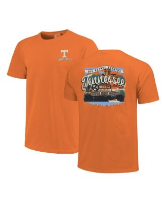 Image One - Women's Tennessee Orange Tennessee Volunteers Comfort Colors Campus Scene Drawing Script T-Shirt