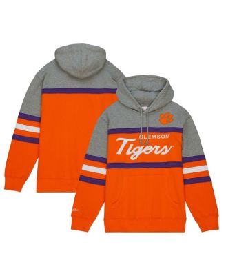 Mitchell & Ness - Men's Orange Clemson Tigers Head Coach Pullover Hoodie