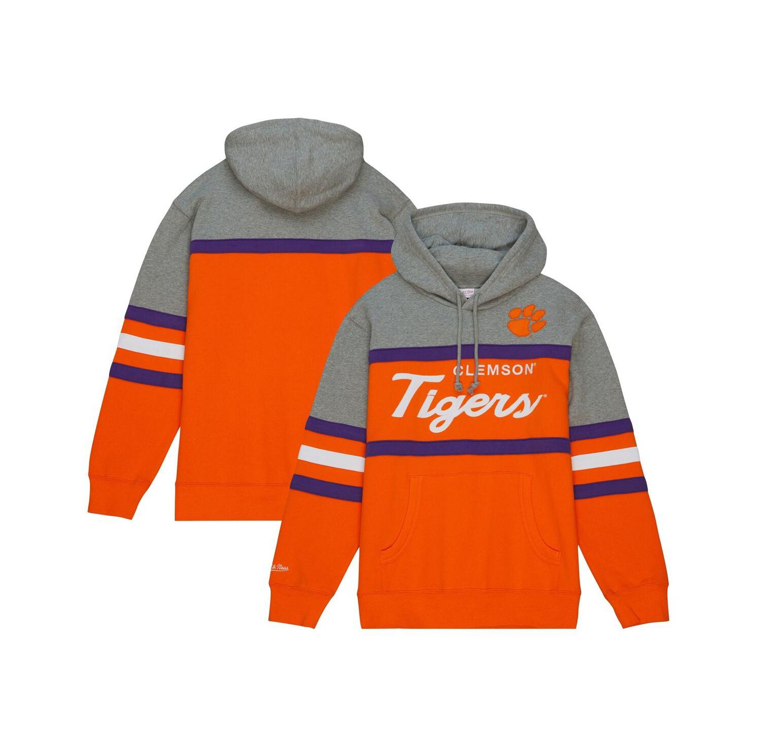 Men's Orange Clemson Tigers Head Coach Pullover Hoodie