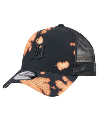 New Era - Men's&nbsp;Black Detroit Tigers Bleached A-Frame 9FORTY Adjustable Hat