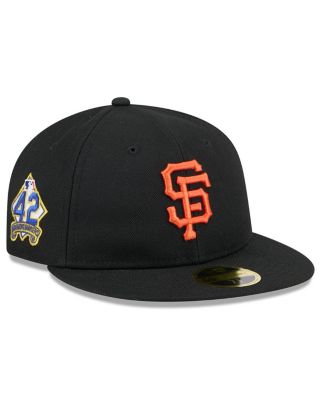 New Era - Men's Black San Francisco Giants 2025 Jackie Robinson Day Retro crown 59FIFTY Unstructured Hat