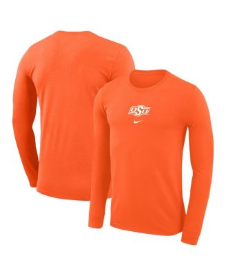 Nike - Men's  Orange Oklahoma State Cowboys Basketball Shootaround Long Sleeve T-Shirt
