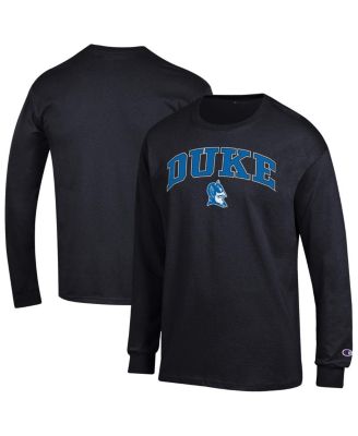 Champion - Men's&nbsp; Black Duke Blue Devils Arch Over Logo Long Sleeve T-Shirt
