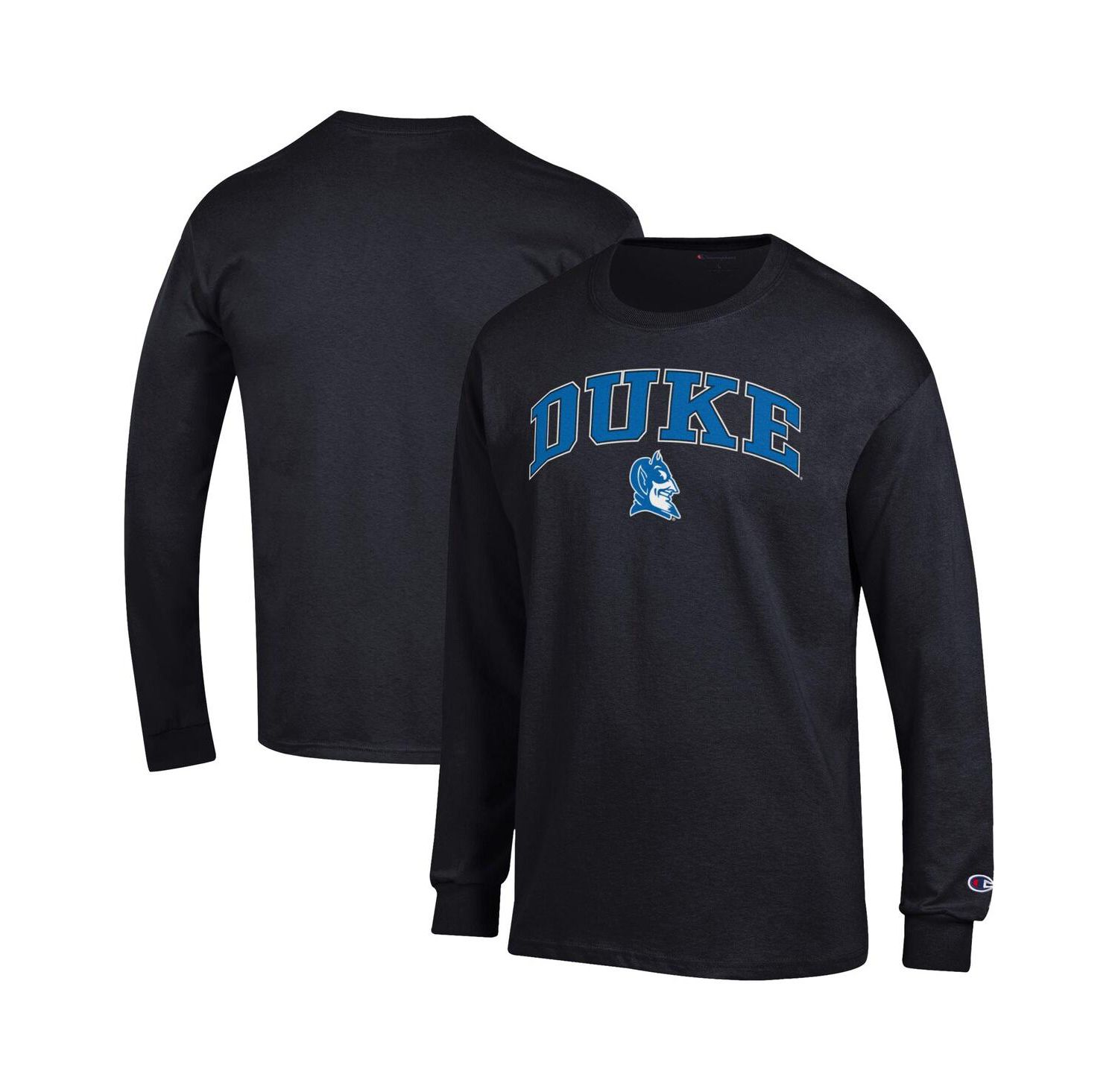 Men's Royal Duke Blue Devils Arch Over Logo Long Sleeve T-Shirt