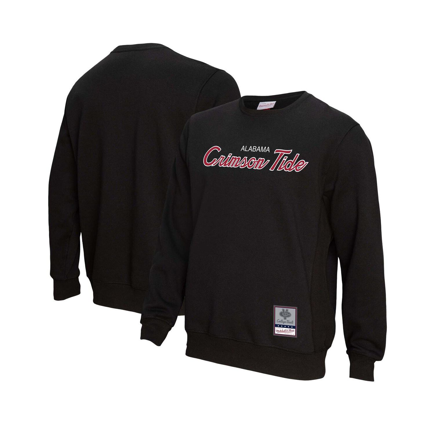Men's Black Alabama Crimson Tide Elite Script Pullover Sweatshirt