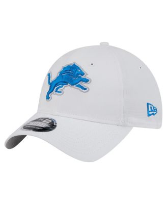 New Era - Men's  White Detroit Lions Active Ripstop 9TWENTY Stretch-Snap Hat