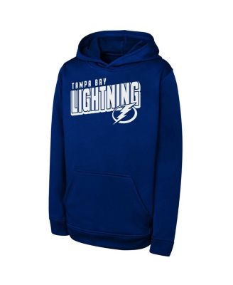 Outerstuff - Big Boys and Girls Blue Tampa Bay Lightning Cyber Punk Performance Hoodie