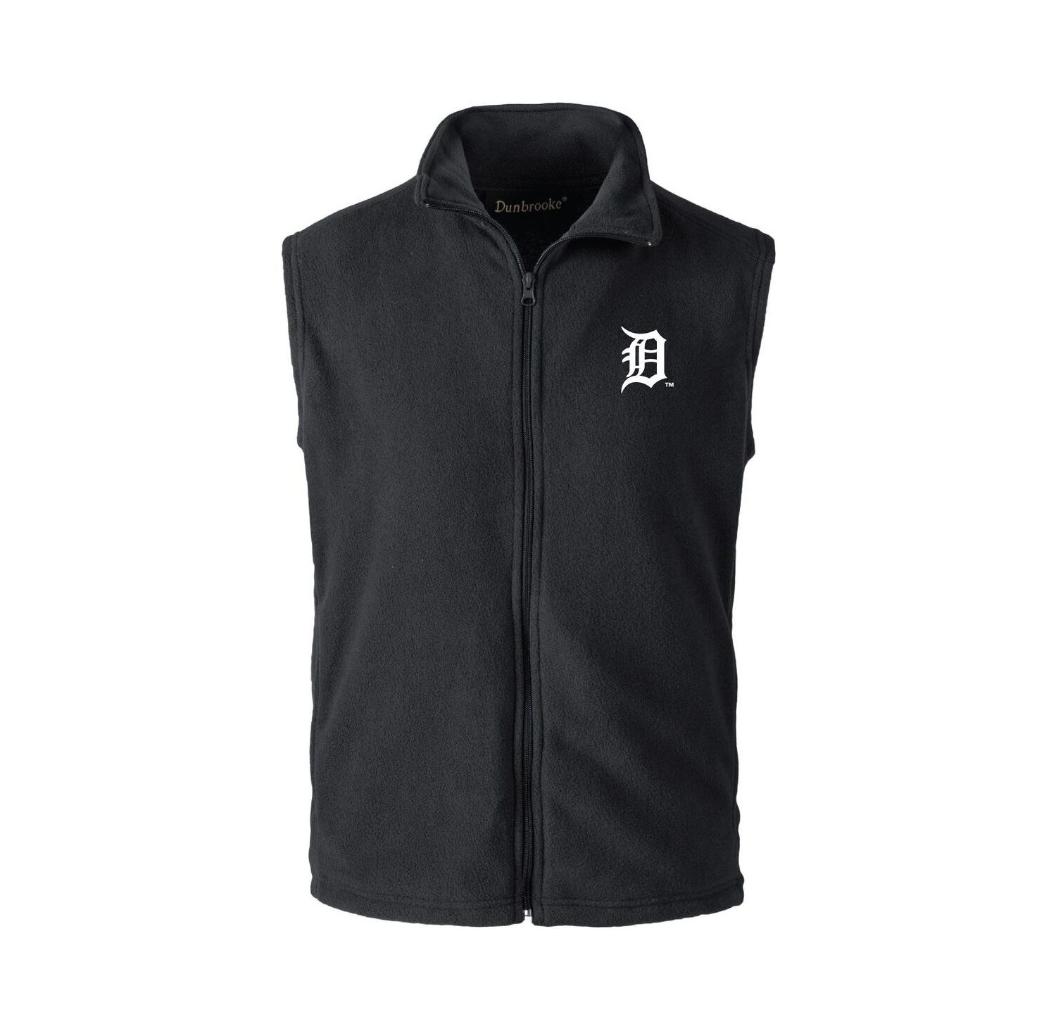 Men's Black Detroit Tigers Full-Zip Vest