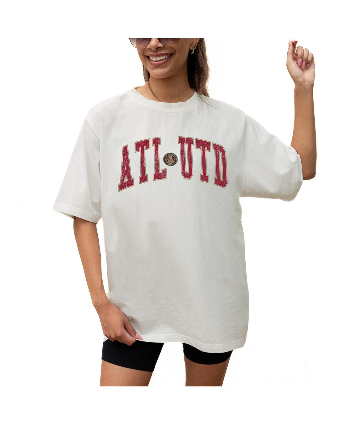 Shop Gameday Couture Women's Cream Atlanta United Fc Goal Line Oversized T-shirt