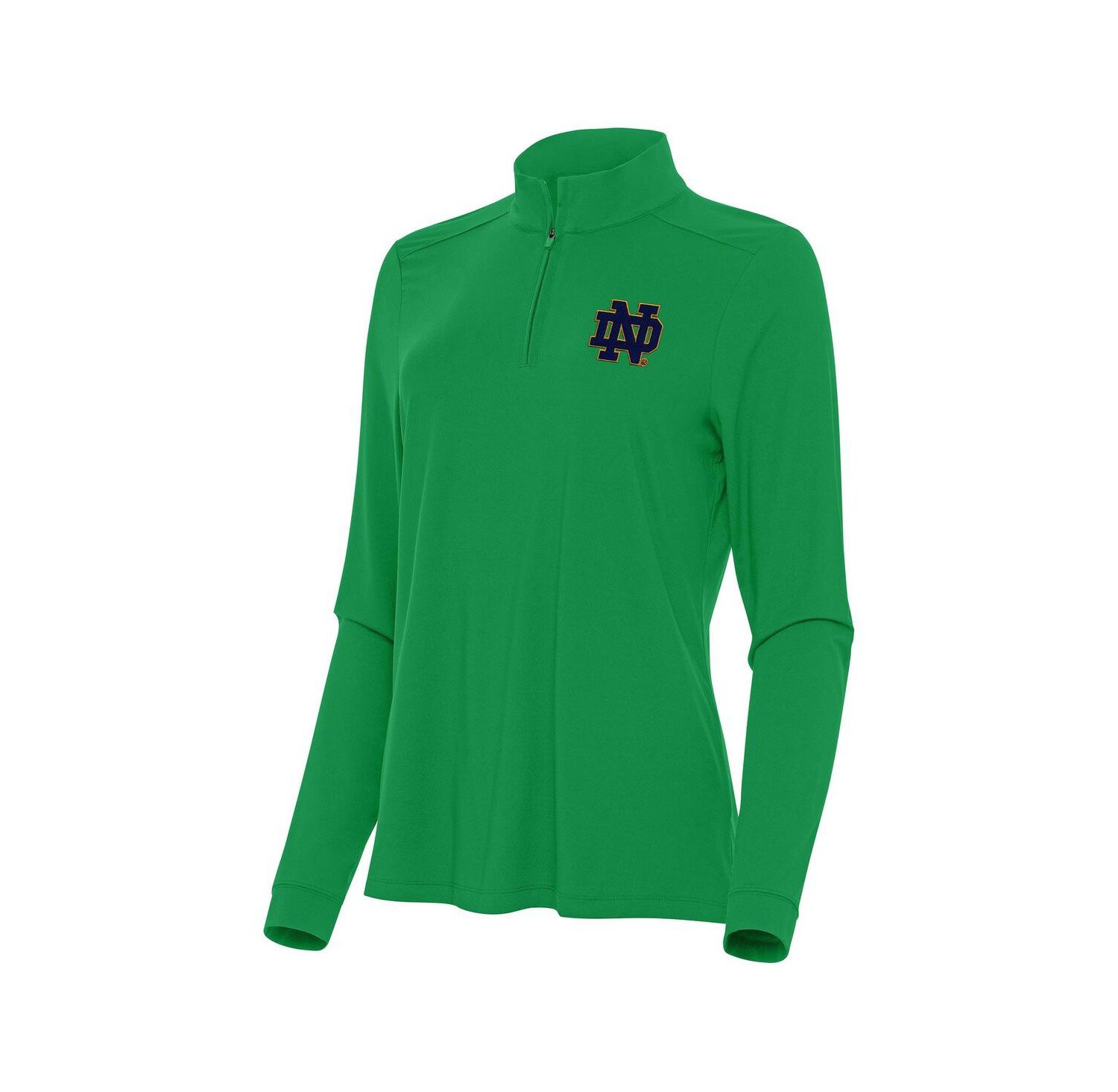 Women's Green Notre Dame Fighting Irish Intent Quarter-Zip Top