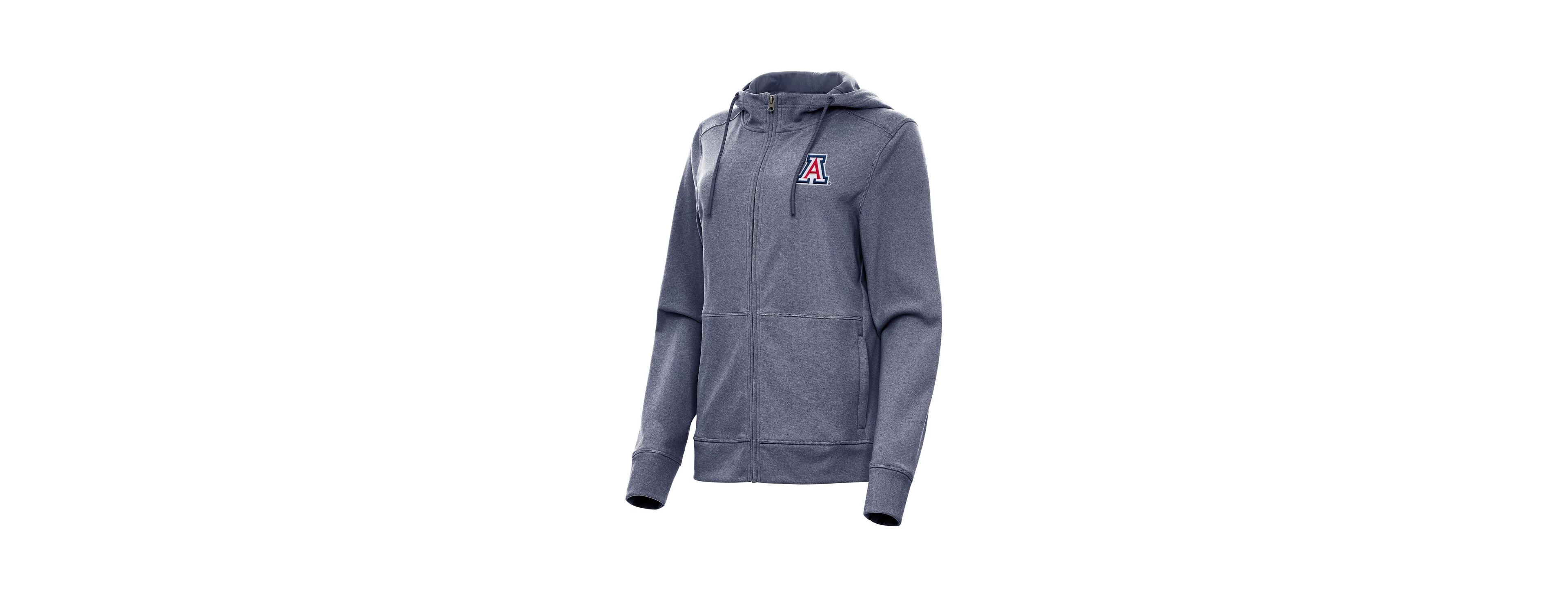 Antigua Women's Heather Navy Arizona Wildcats Seeker Full-Zip Hoodie