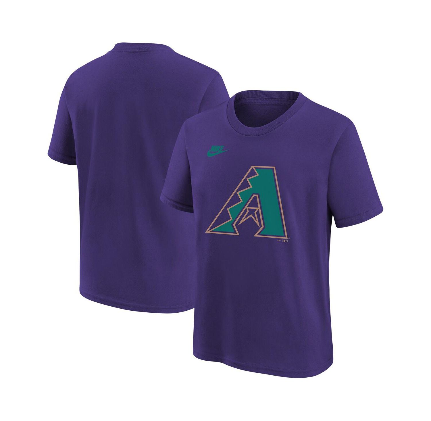 Big Boys and Girls Purple Arizona Diamondbacks Team Logo T-Shirt
