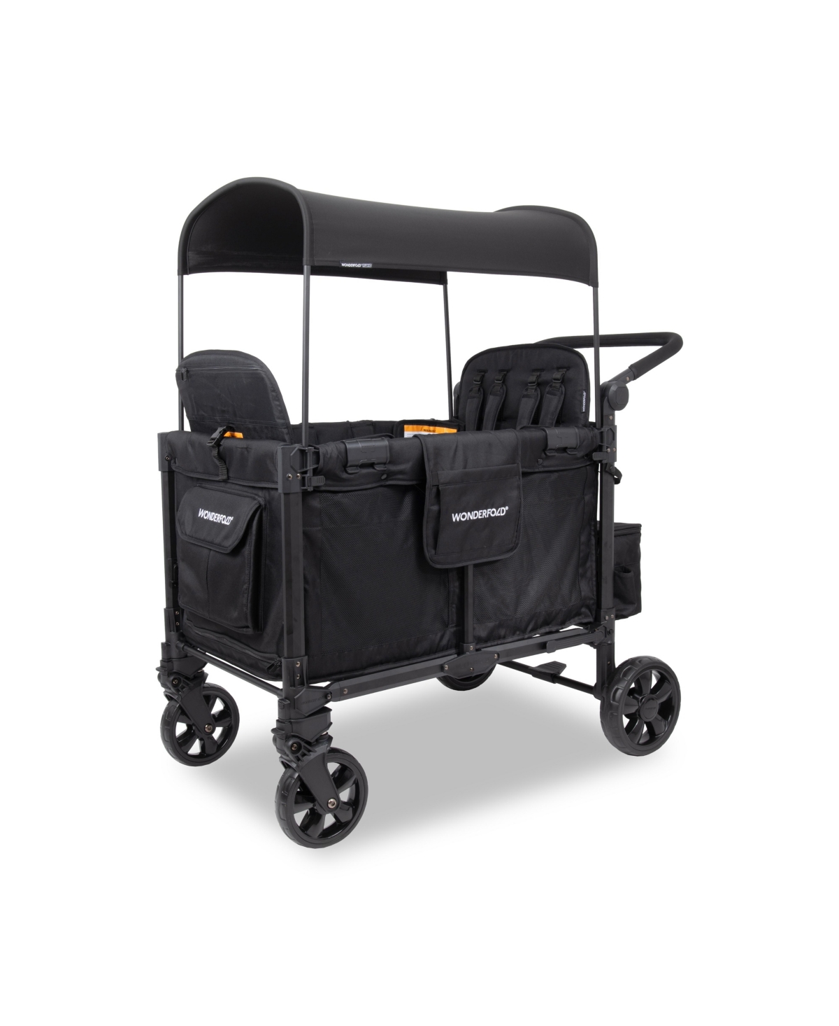 Wonderfold Wagon Infant Quad Stroller Wagon With Lighter Frame In Black