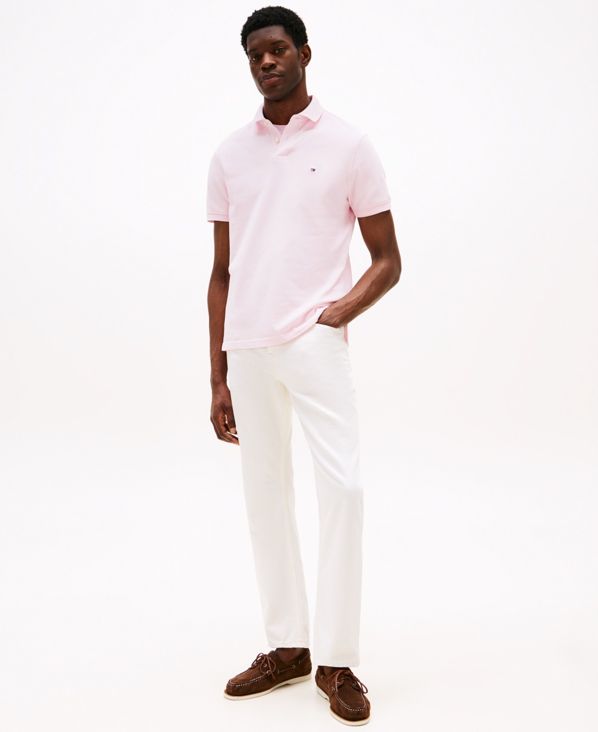 Мужские рубашки Tommy Hilfiger Men's Cotton Classic-Fit 1985 Polo Shirt — фото 3