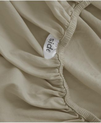 Organic Cotton Room Service Sateen Fitted Sheet - Queen