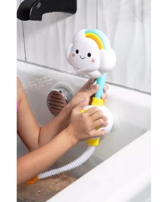 Toddler Bath Toy Shower Head, Manual Bathtub Shower Sprayer for Toddlers, Interactive Cloud Design Bath Toy